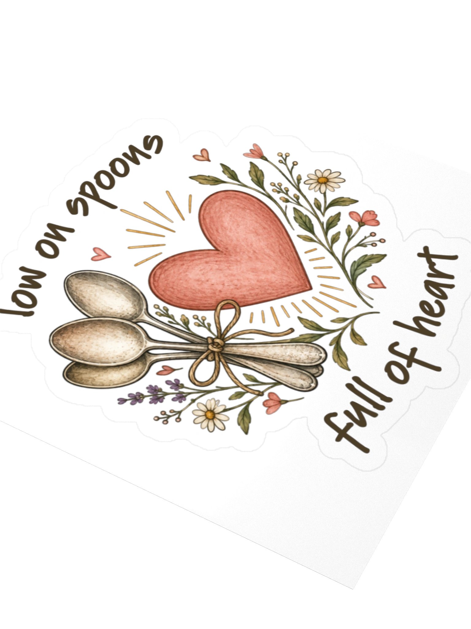 Low on Spoons (Sticker) product image (3)