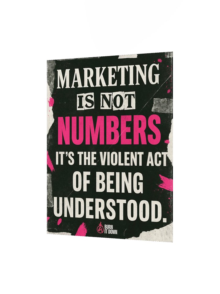 "The Violent Act of Being Understood" // 001 Poster product image (4)