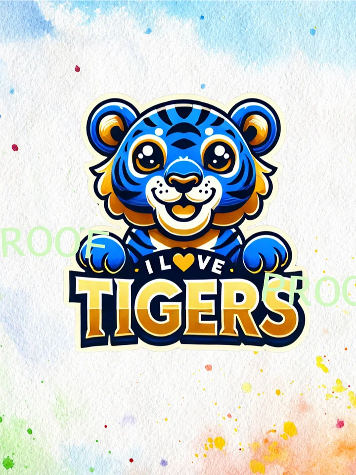 I Love Tigers – Instant Download Graphic Design product image (1)