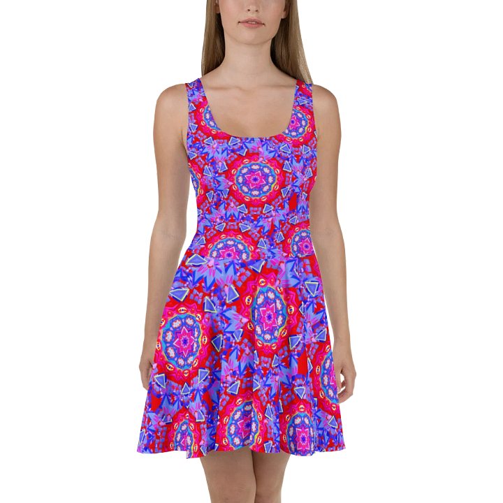 Floral Stargates Skater Dress product image (2)