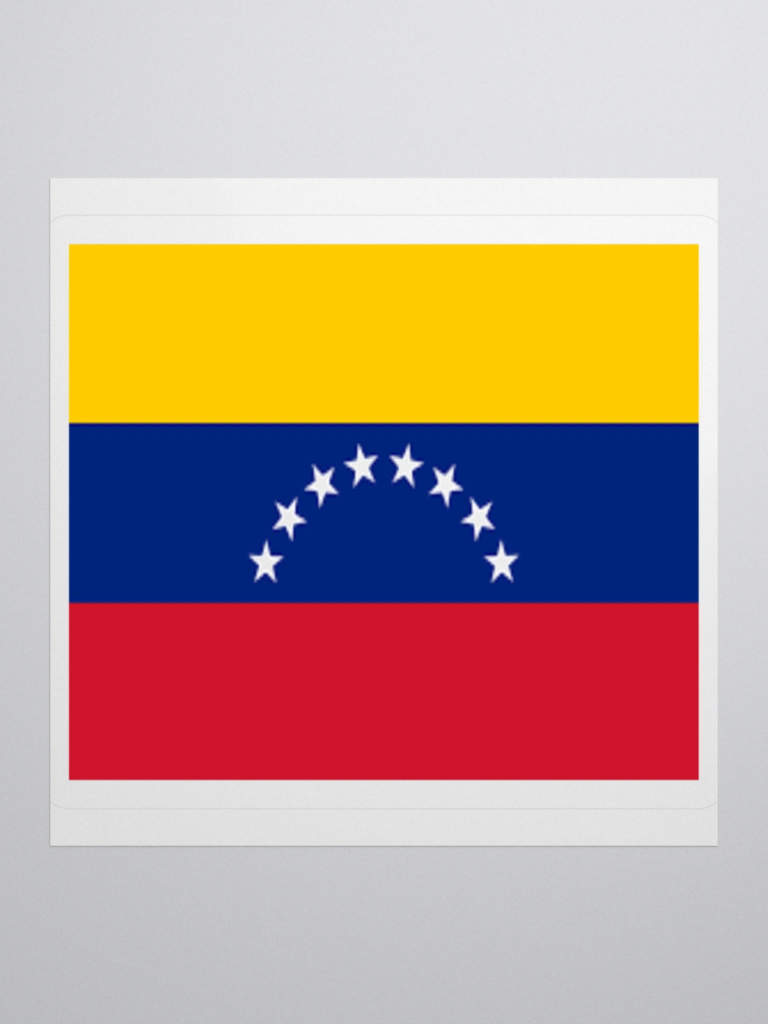 Venezuela Flag Sticker | Seven Stars Coat of Arms Design | Durable Vinyl | 3 Sizes product image (1)