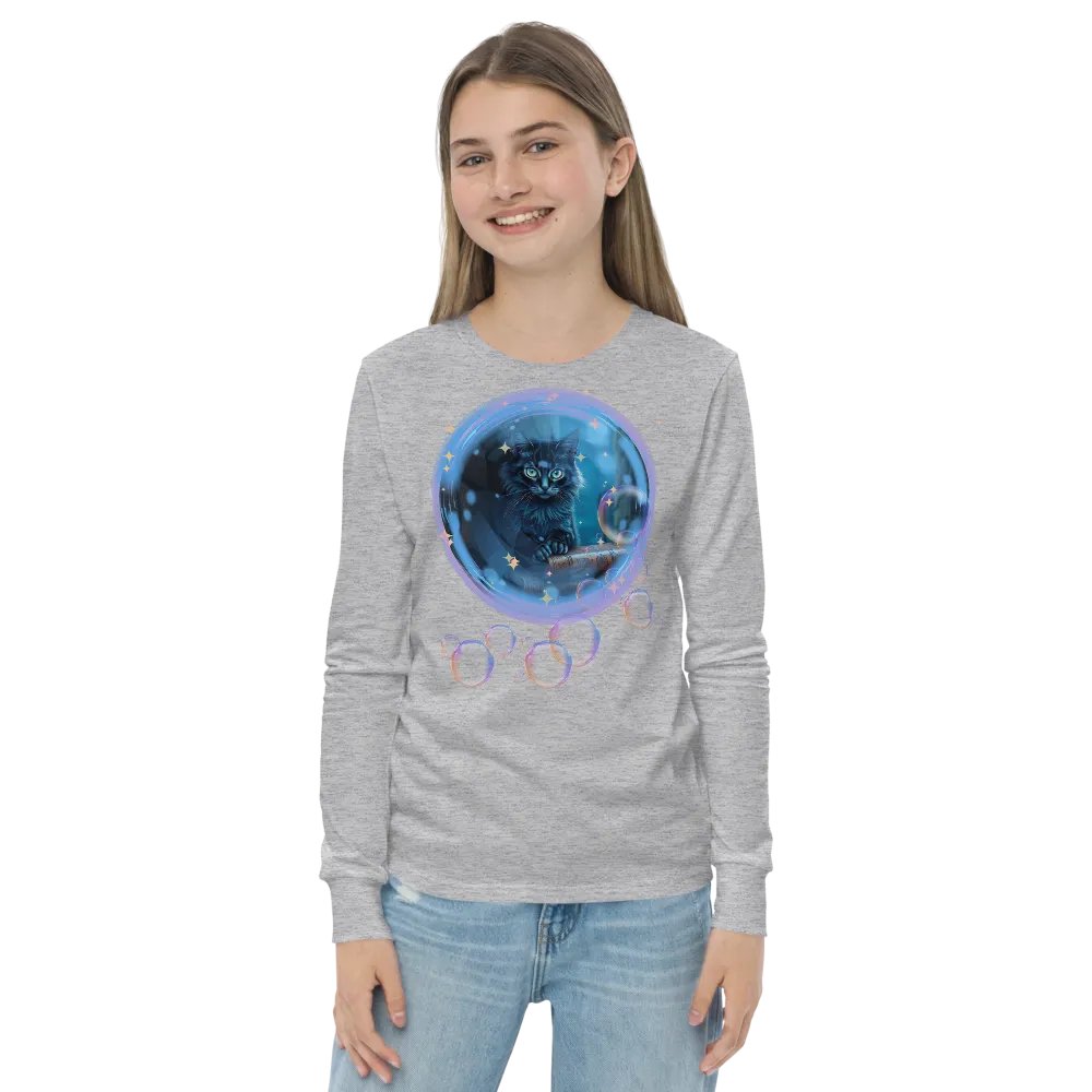 Bubble Cat Youth Long Sleeve T-Shirt product image (22)