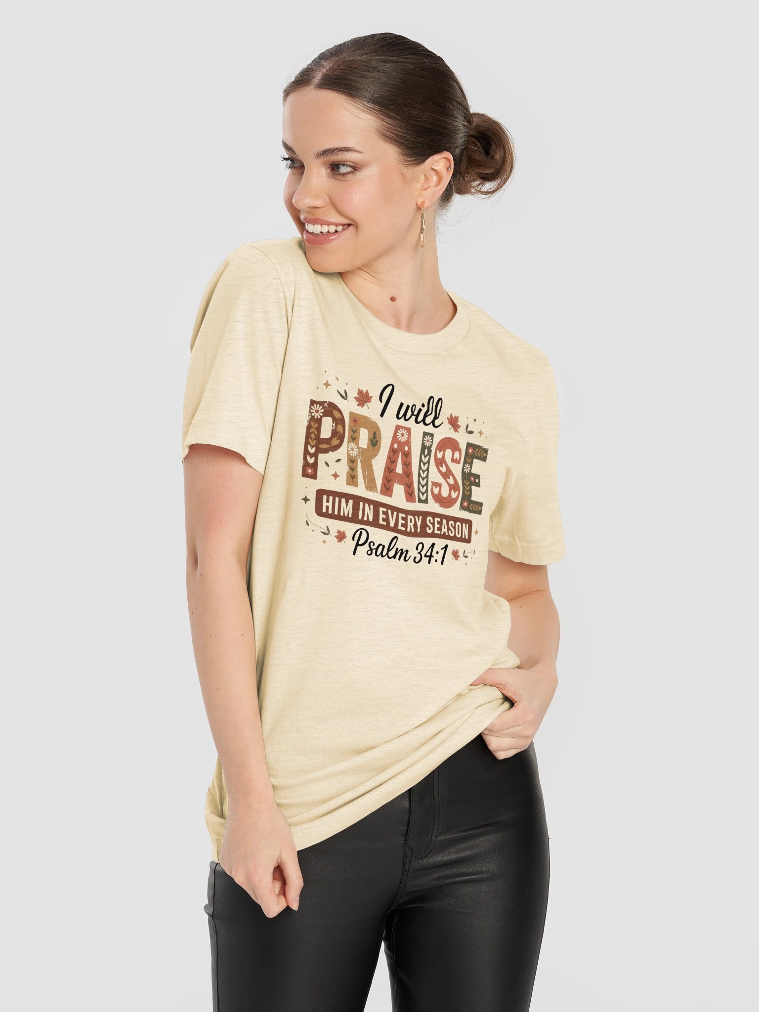 Praise Him in Every Season Christian Tee product image (19)