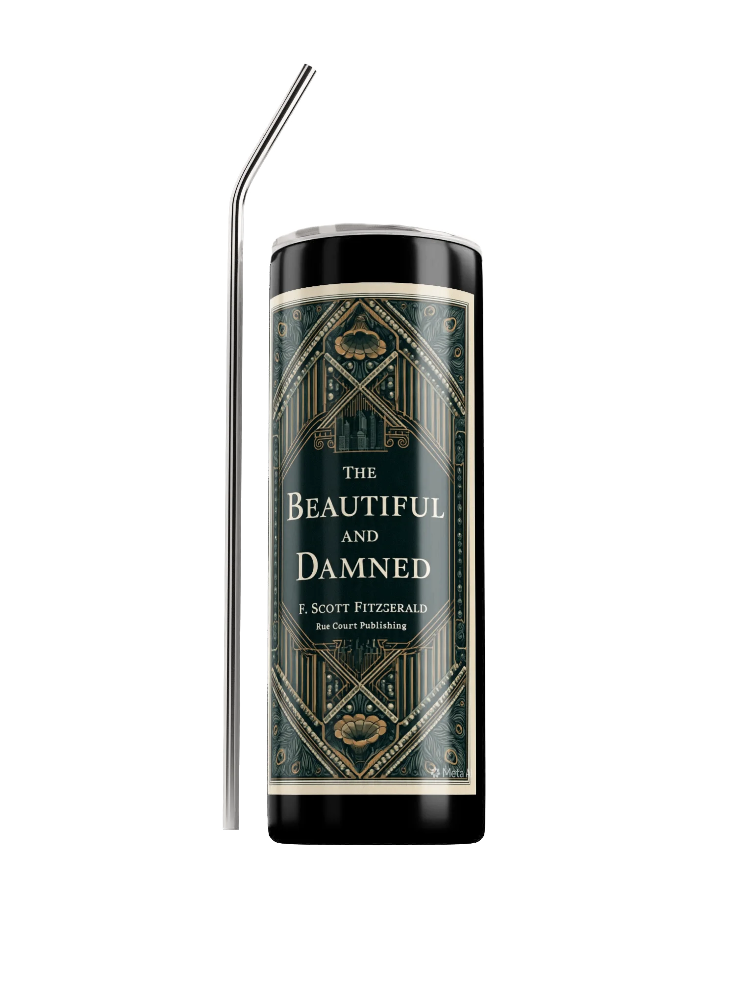 The Beautiful and Damned Art-Deco Tumbler product image (2)