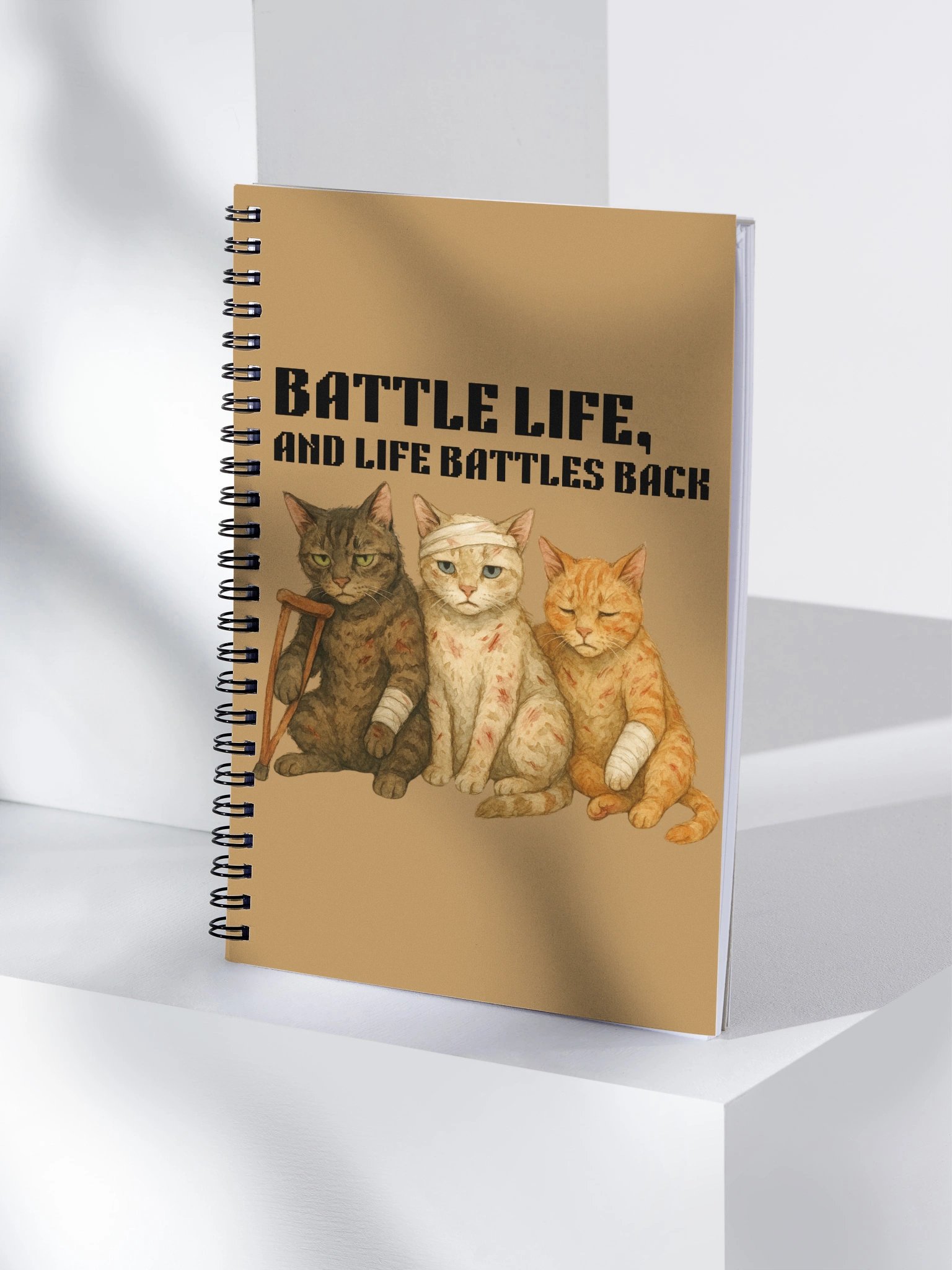 Nap Hard – Win Harder Cat Notebook product image (4)