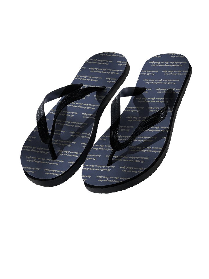 Motivational Footprint Thongs (Flip Flops) product image (1)