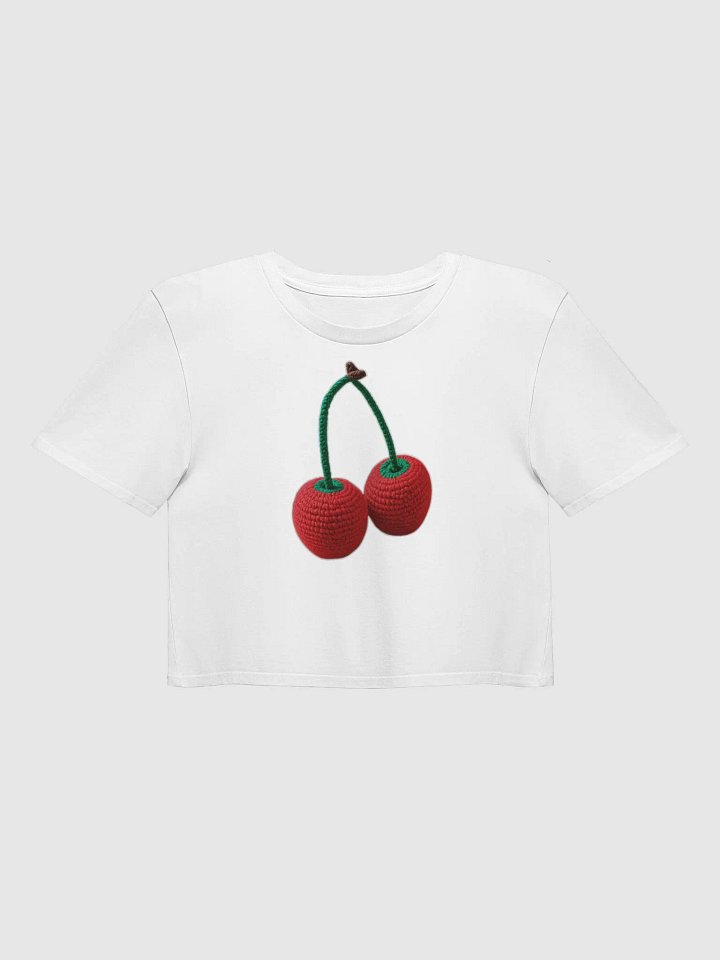 CozyAvocado Women's Premium Cherries Crop Top #8 product image (1)