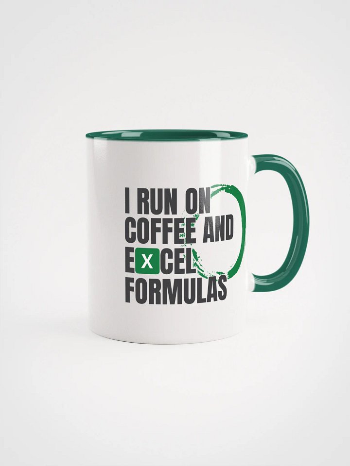 Run on Coffee and Excel Formulas Coffee Mug product image (1)