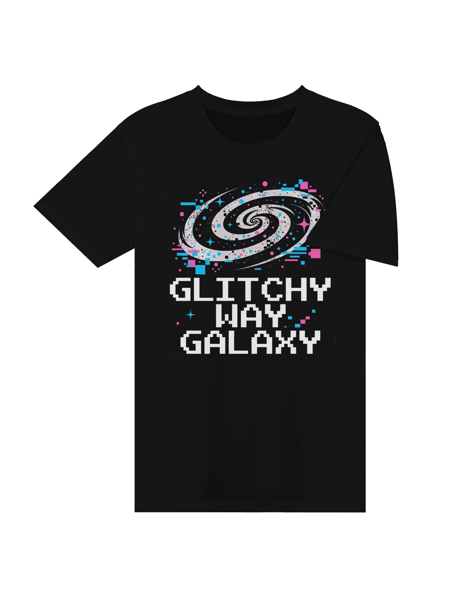 Glitchy Way Galaxy Pixel Space T-Shirt product image (4)