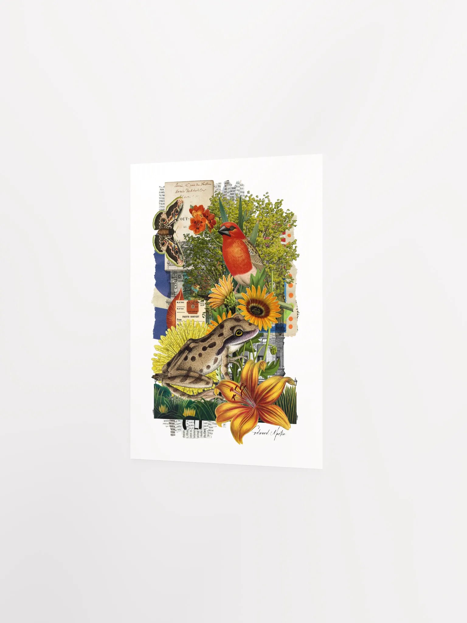 'Nature Collage No. 879' by Edward Martin-Vibrant Matte Poster Print product image (3)