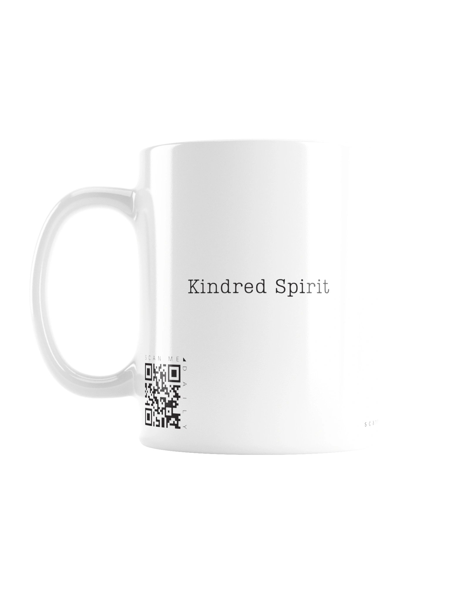 <i>Kindred Spirit</i> • QR Mug<br /> With 160 Daily Quotes<br /> <small>Quotes from beloved novel<br />Anne of Green Gables (1908)</small> product image (1)