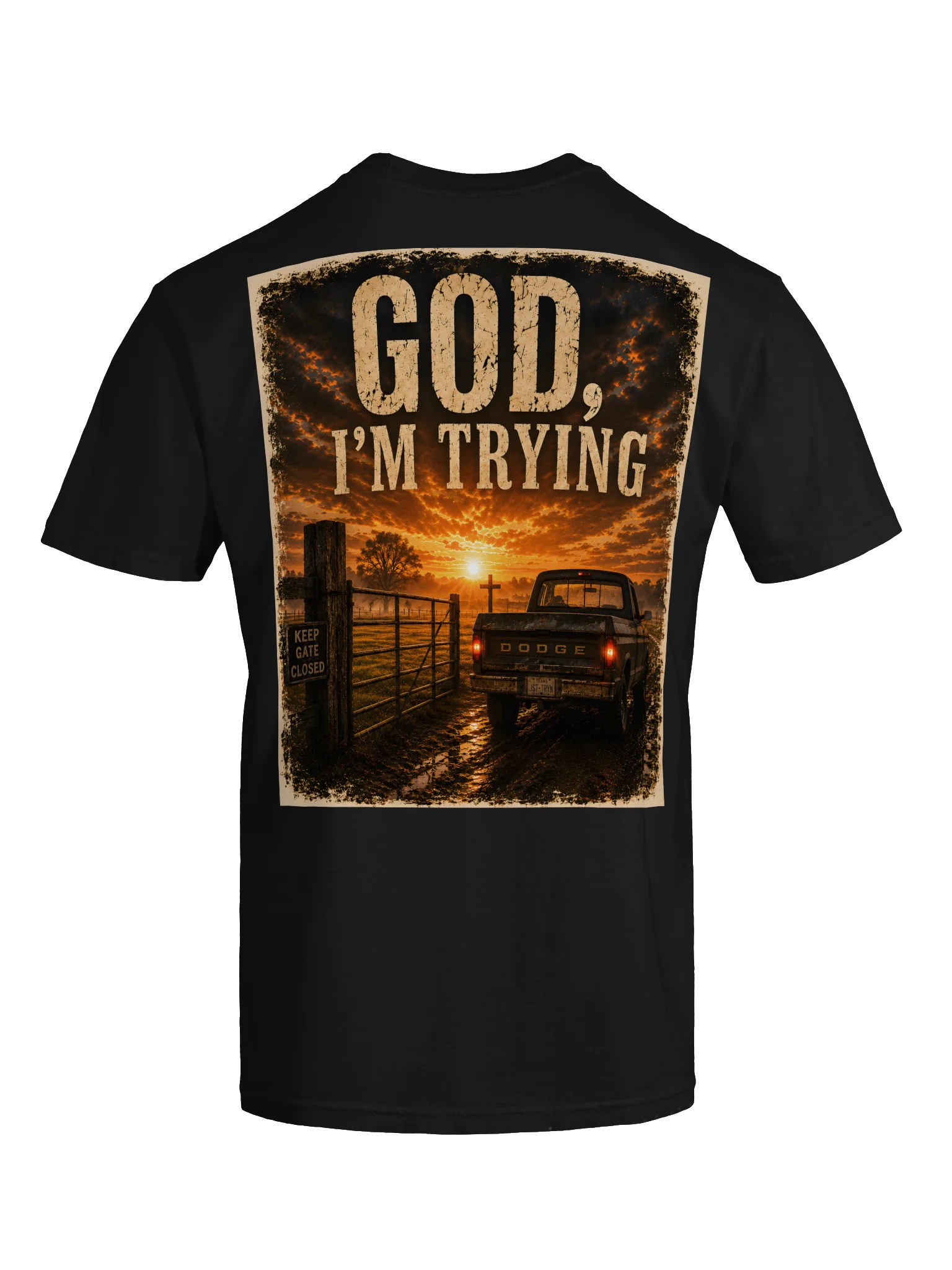 God, I'm Trying Classic Tee product image (81)
