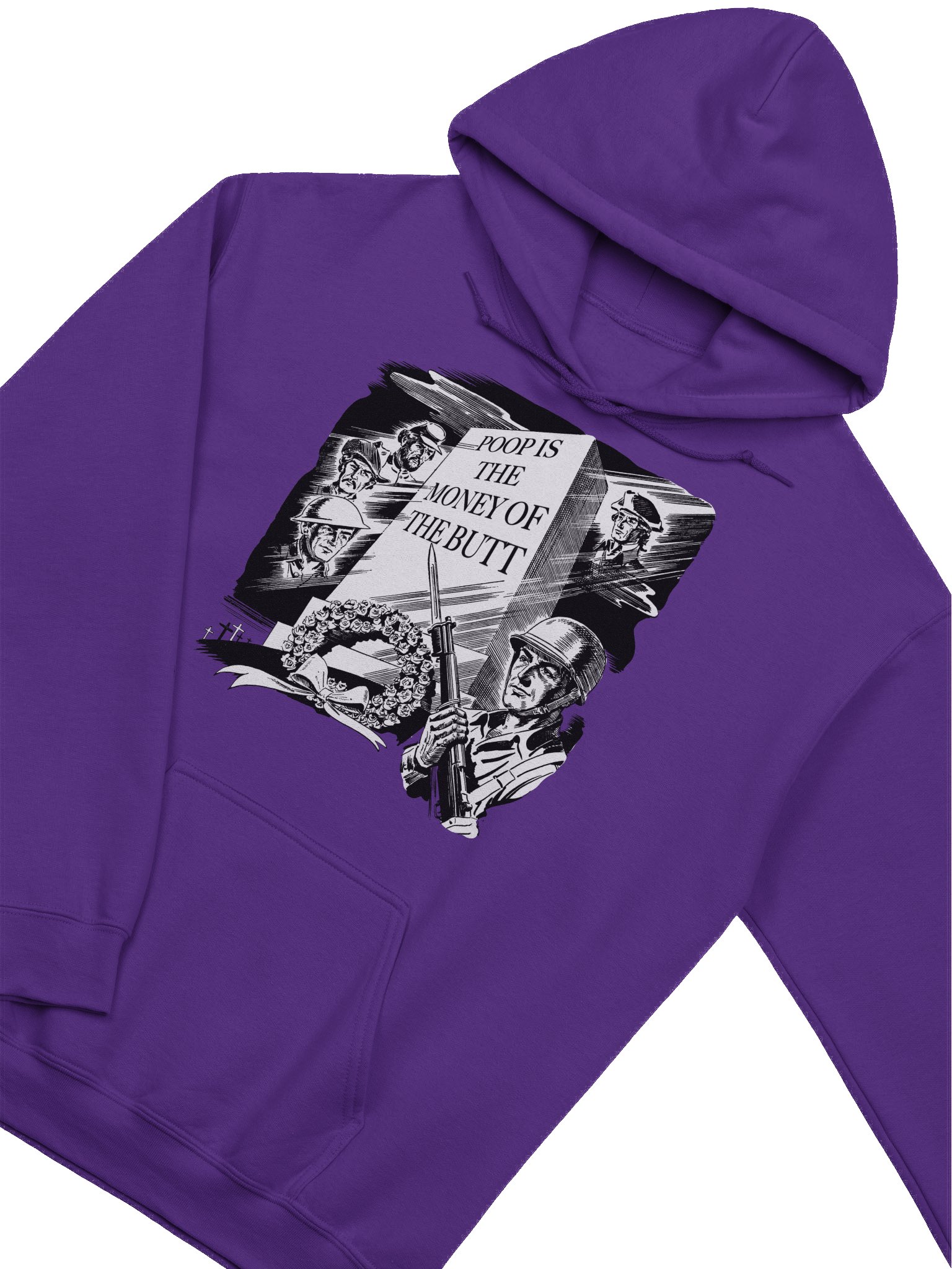 Poop Is The Money (B/W Hoodie) product image (3)