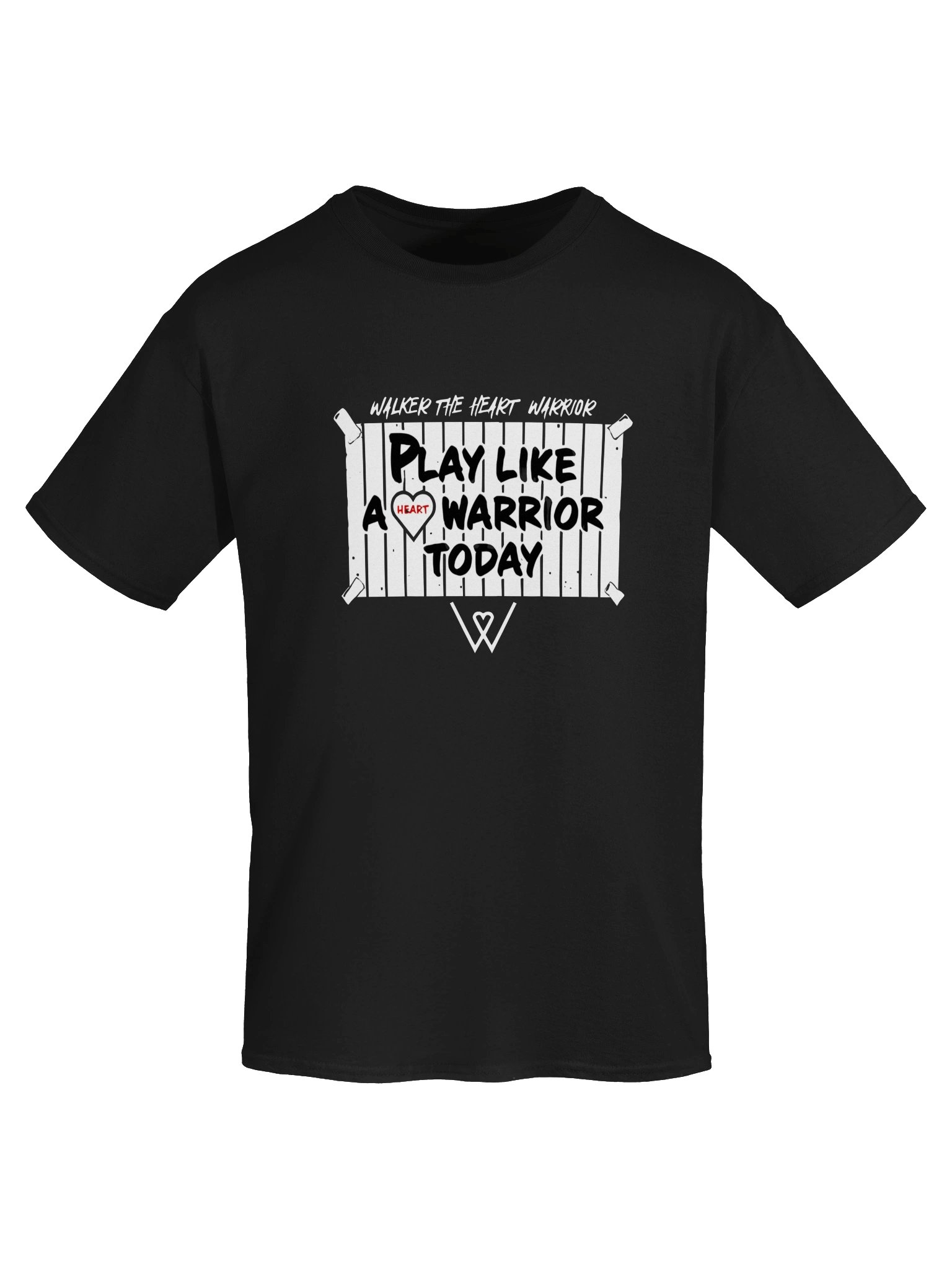 Walker Play Like A Heart Warrior Today Shirt product image (52)