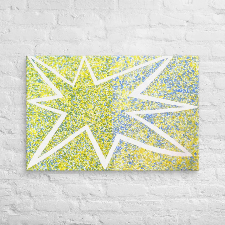 Yellow on Blue Blue on Yellow (2008) on canvas (24" x 36") product image (2)