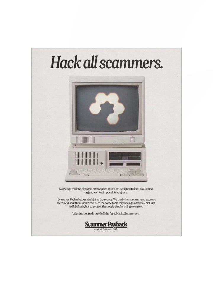 Hack All Scammers (90's Poster) product image (1)