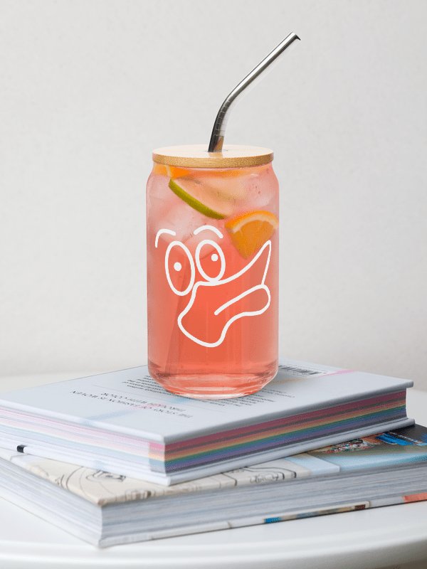 "Ducc Face" Can Shaped Glass product image (9)