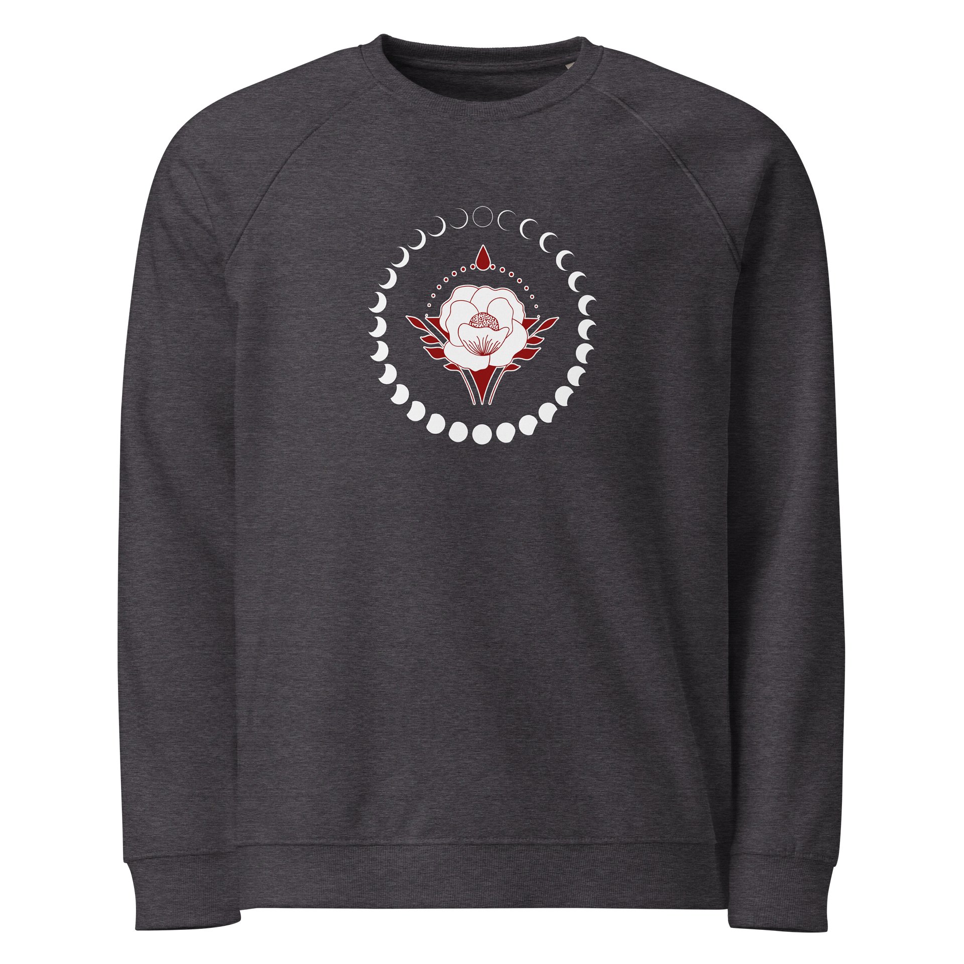 Organic Cotton Sweatshirt Mystic Moon Blooming Rose product image (9)