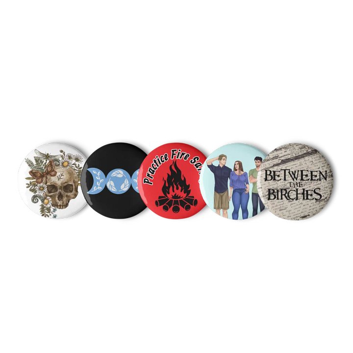 Between the Birches Trilogy Buttons // Third Edition Version // Set of 5 product image (1)