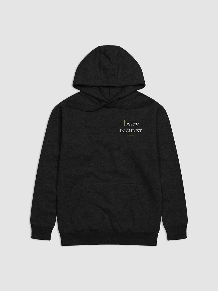 "Truth in Christ" Romans 12:19 Hoodie – Cross 'T' Faith Design product image (1)