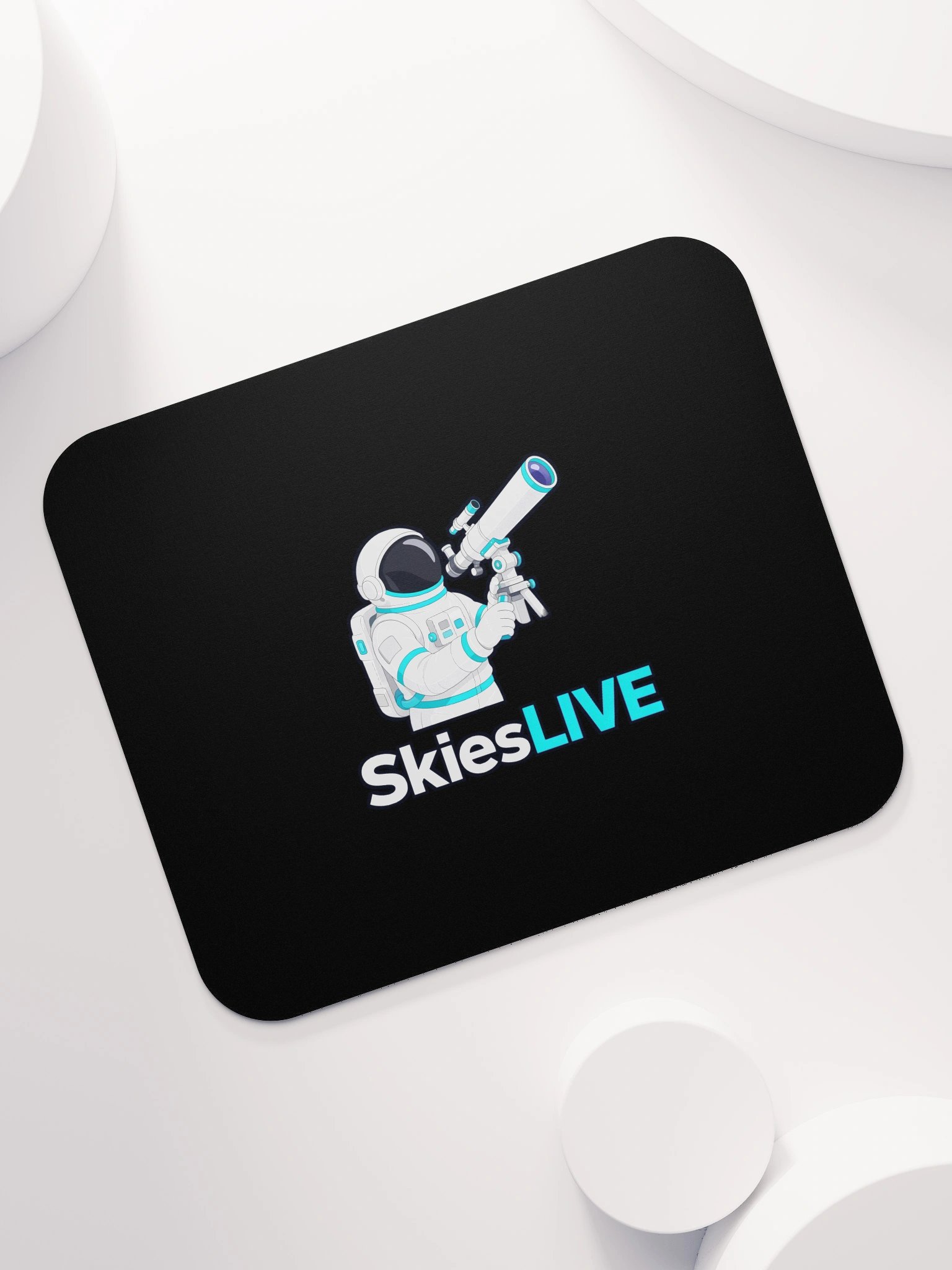 SkiesLIVE Astronaut Mouse Pad (Black) product image (7)