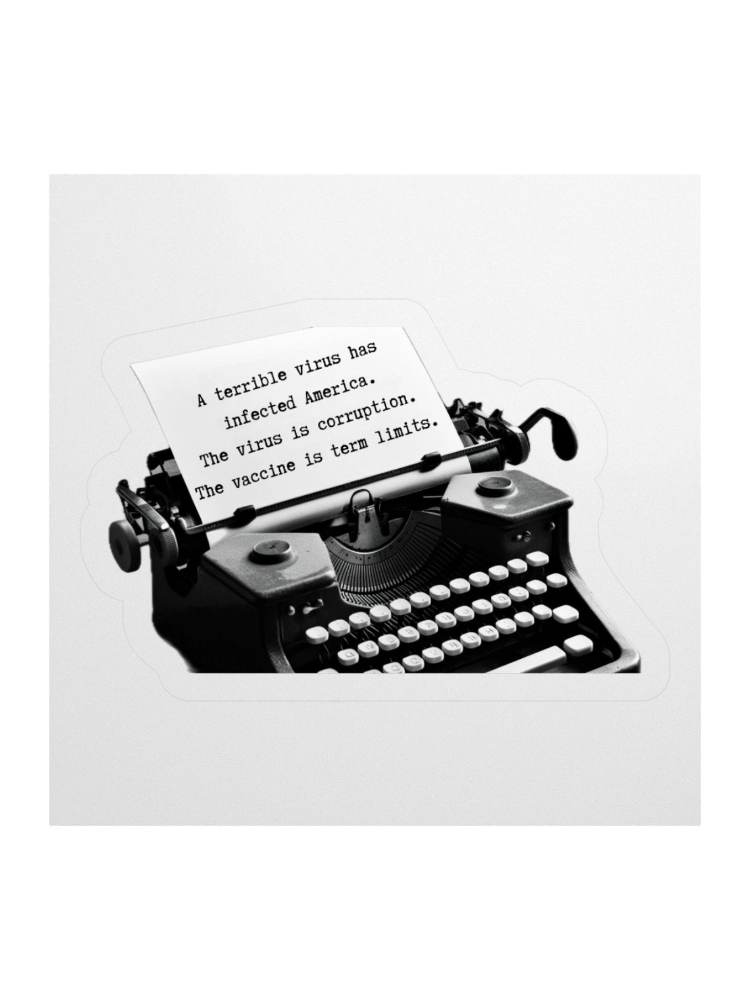 Term Limits Typewriter Sticker Set product image (1)