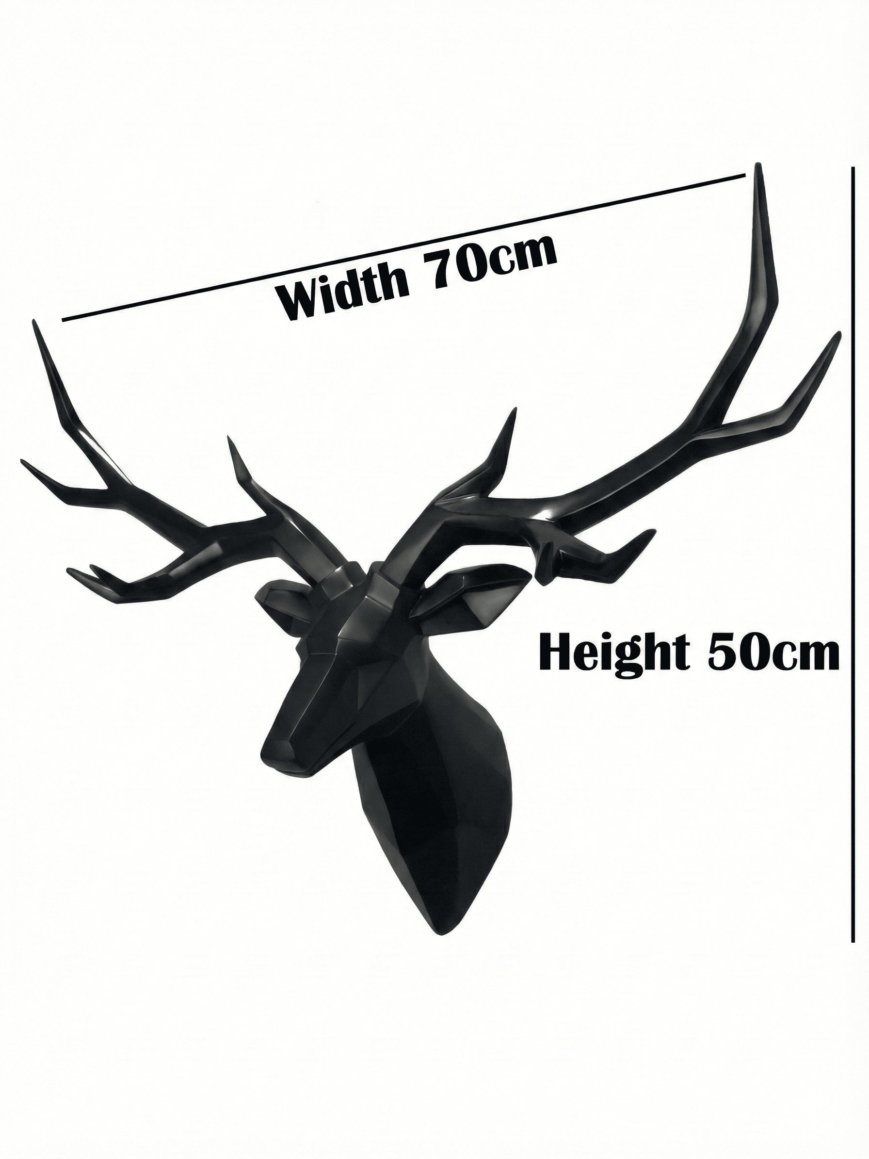 XL Modern Stag Wall Mount — Large Resin Deer Antler Sculpture product image (11)