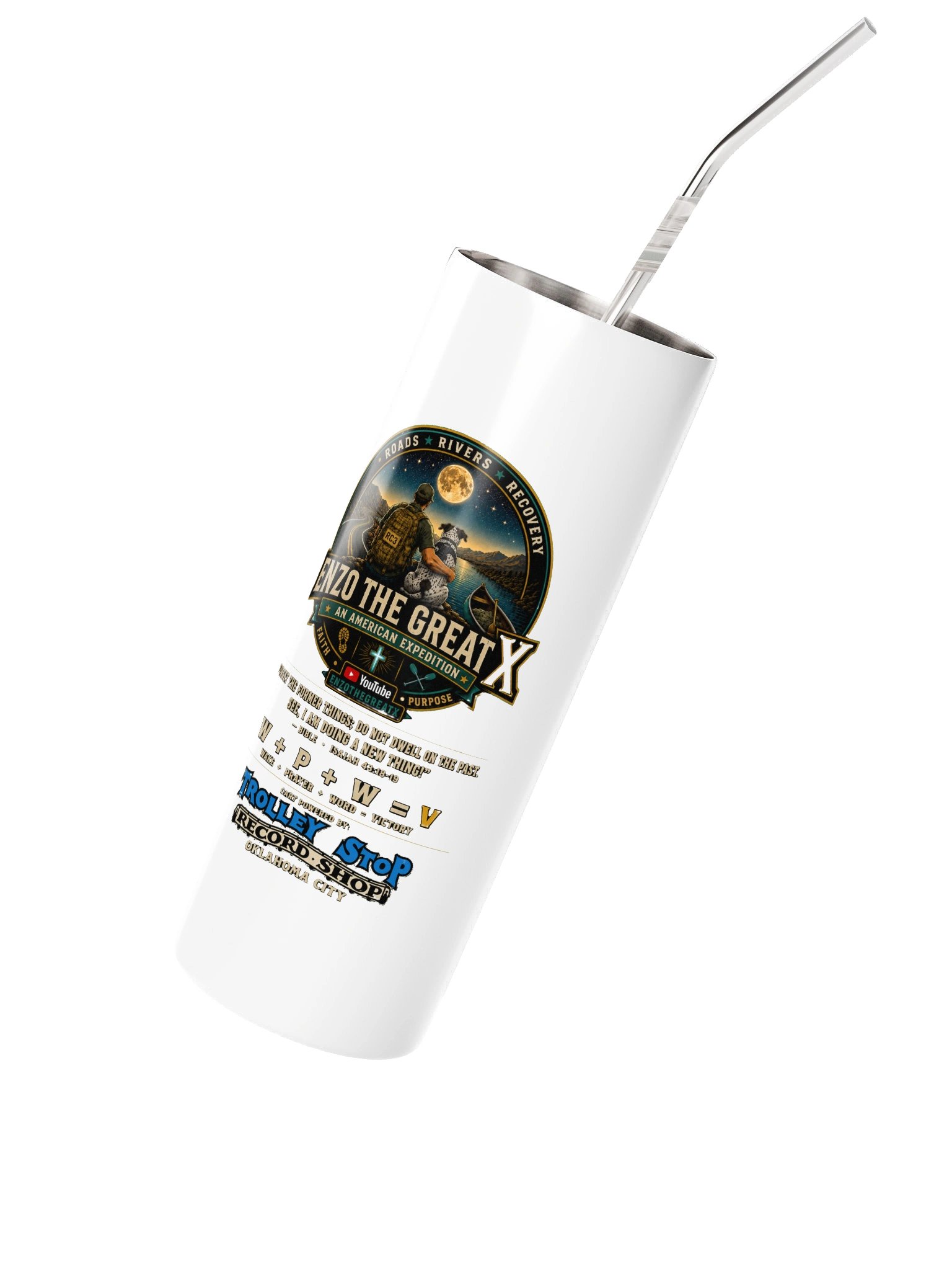 Enzo The Great X — Roads • Rivers • Recovery Tumbler product image (2)