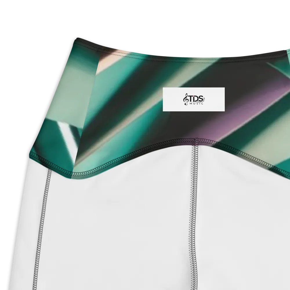 Abstract Geometric Women's Crossover Leggings in Vibrant Colors (2XS-6XL) product image (7)