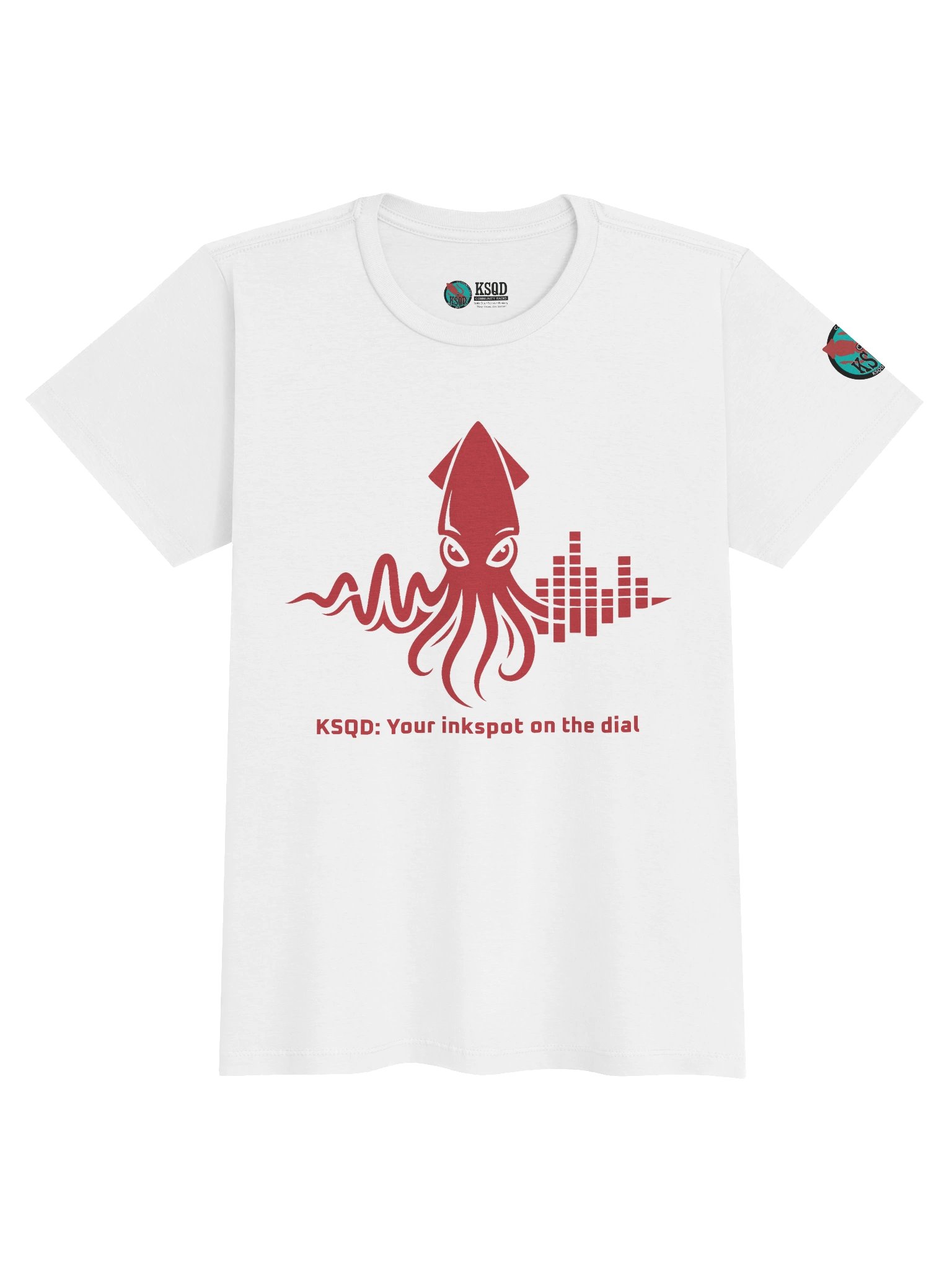 KSQD “Inkspot on the Dial” Women’s Tee (Red Squid) product image (3)