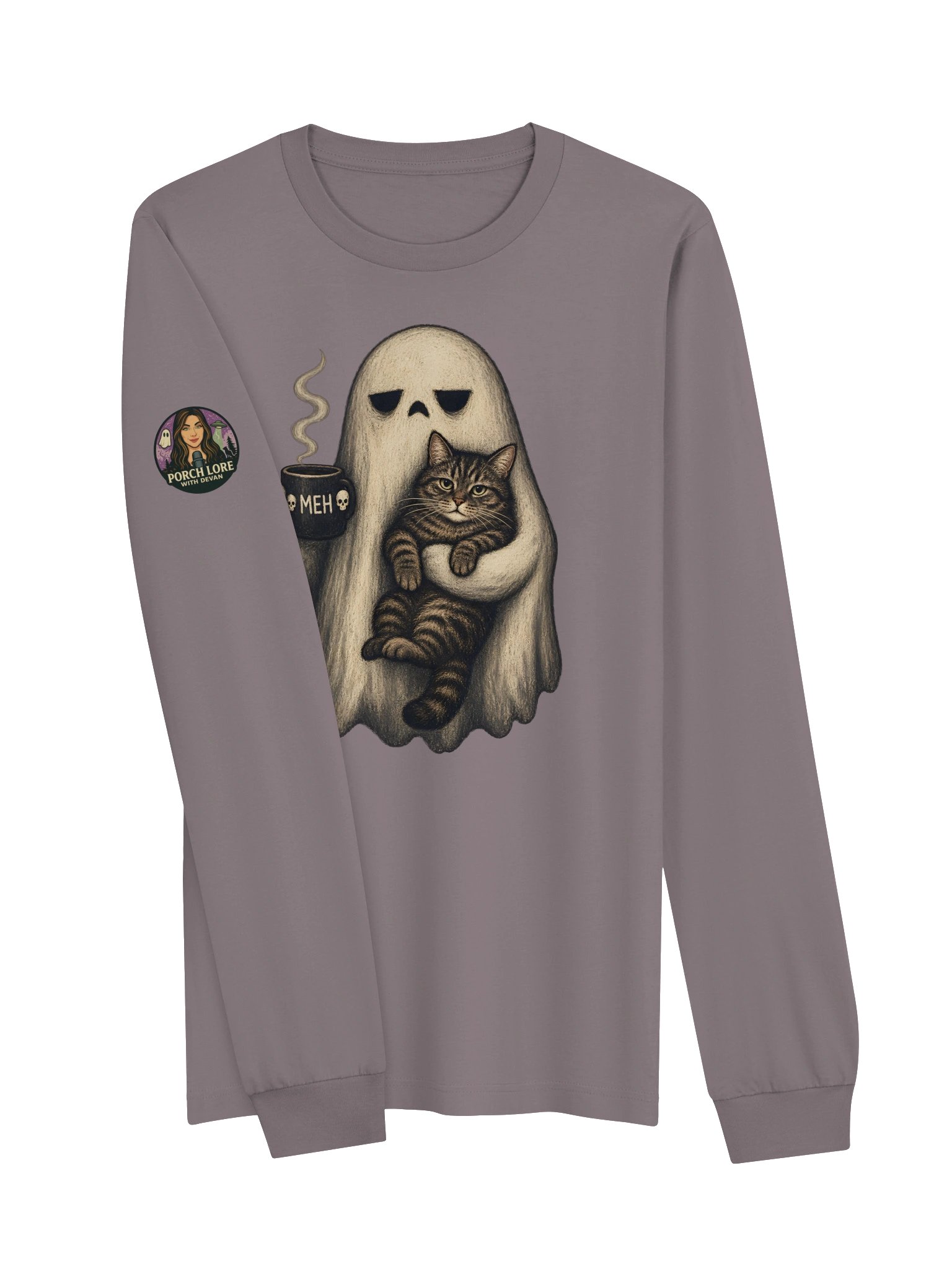 LIMITED EDITION- HALLOWEEN- MORNINGS WITH MERLIN- SUPER SOFT LONG SLEEVED SHIRT product image (1)