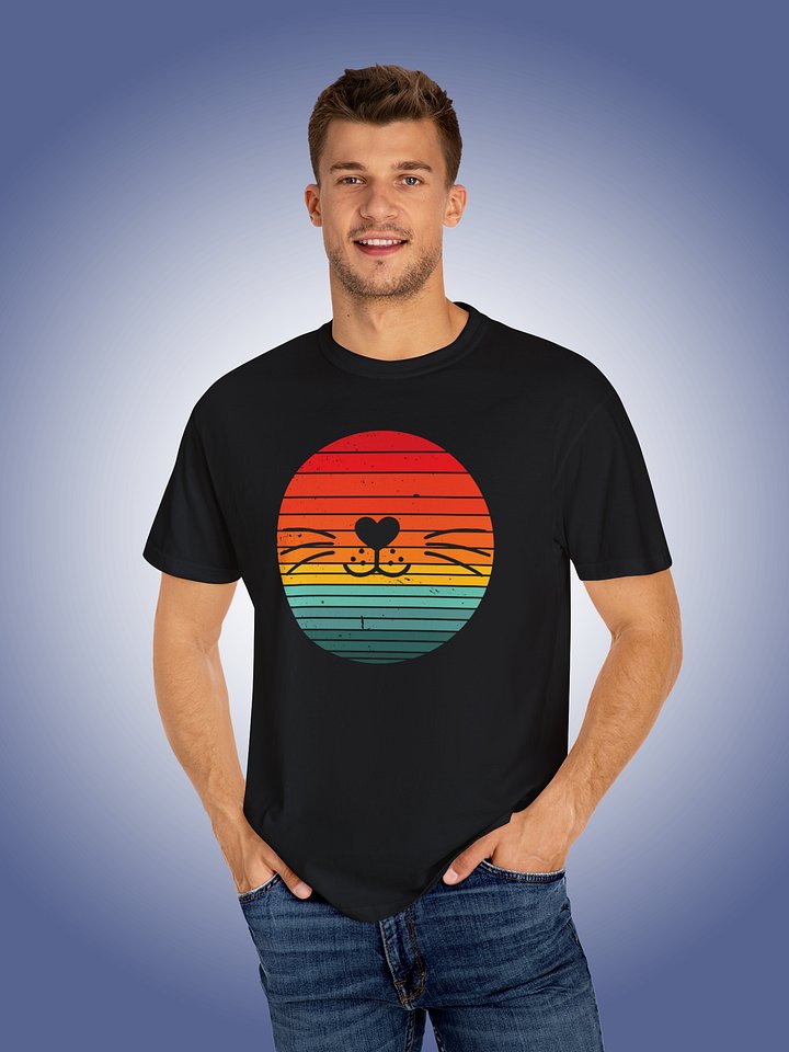 Retro Sunset Smiling Cat product image (1)