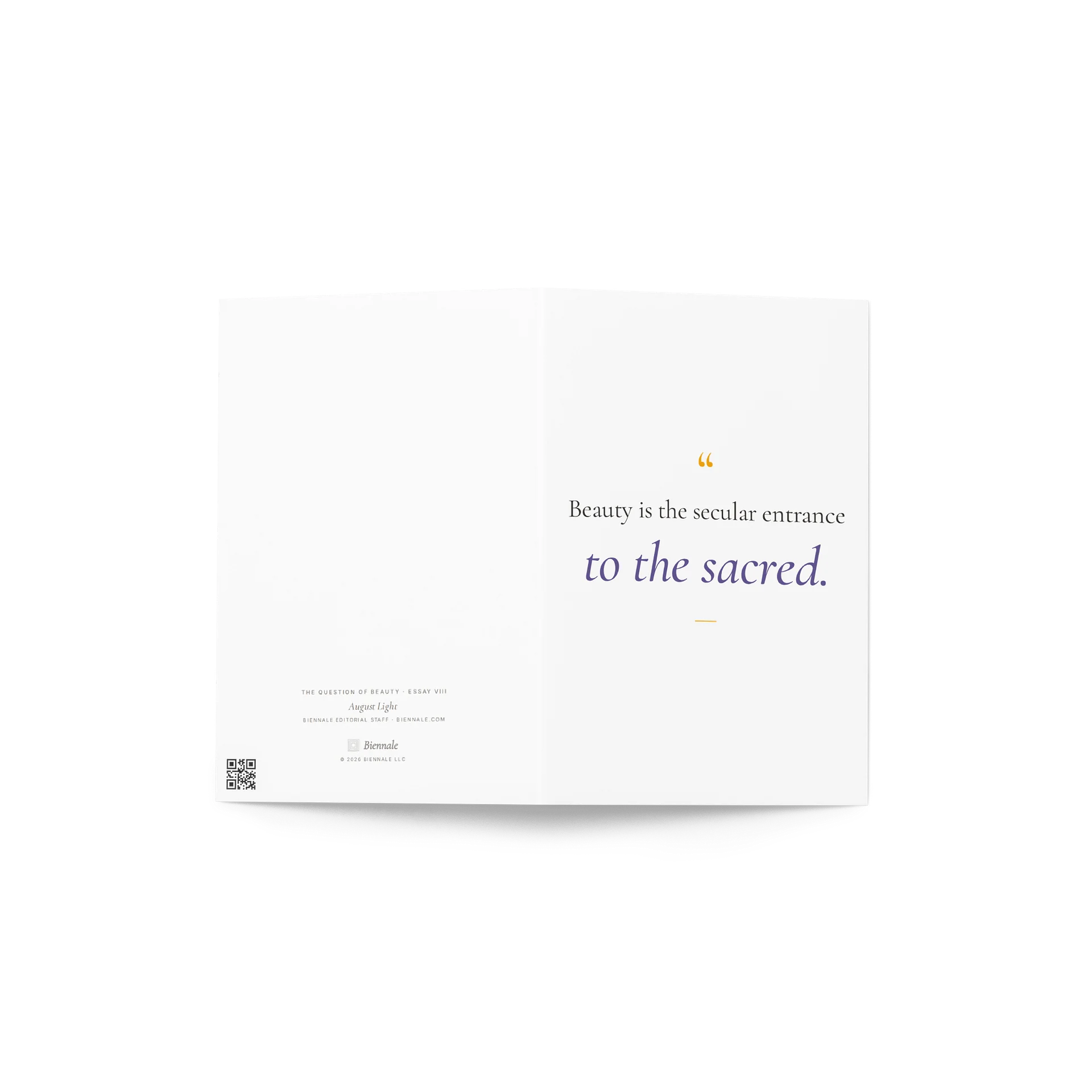 Beauty Is the Sacred Entrance Greeting Card product image (4)