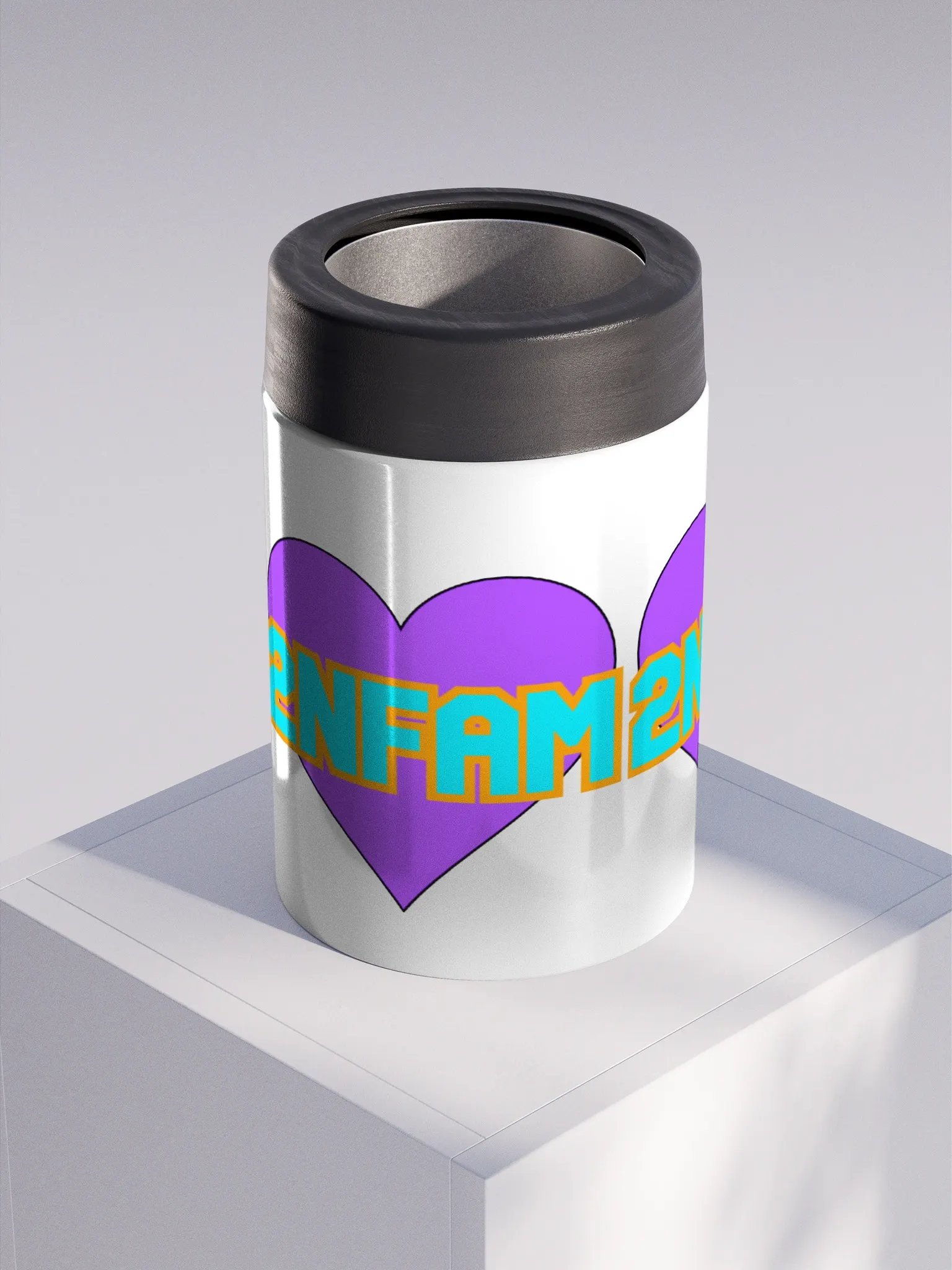 2NFAM Heart Stainless Steel Koozie product image (1)