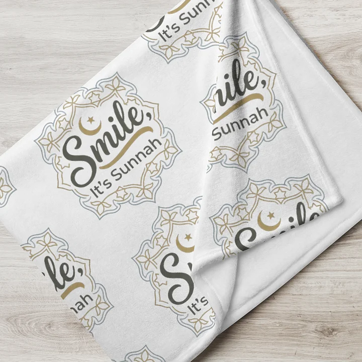 Smile it's Sunnah - Throw Blanket - 3 Sizes product image (2)