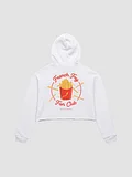 French Fry Fan Club Cropped Hoodie - White product image (1)