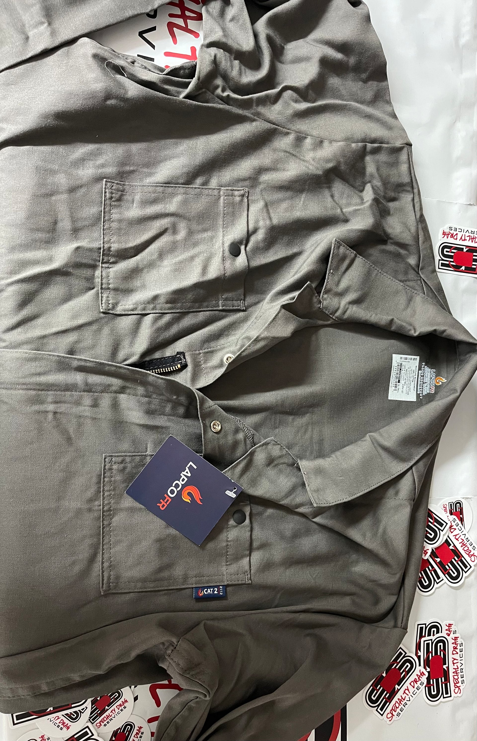 SDS Gray FR Coveralls product image (2)