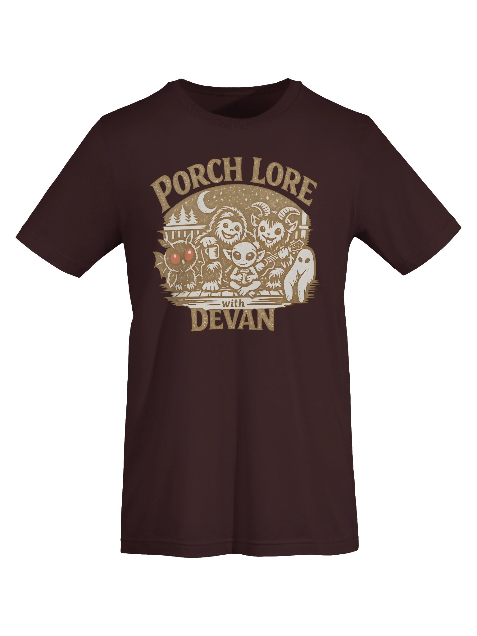 CUTIE CRYPTIDS OUTLINE SUPER SOFT T-SHIRT product image (7)