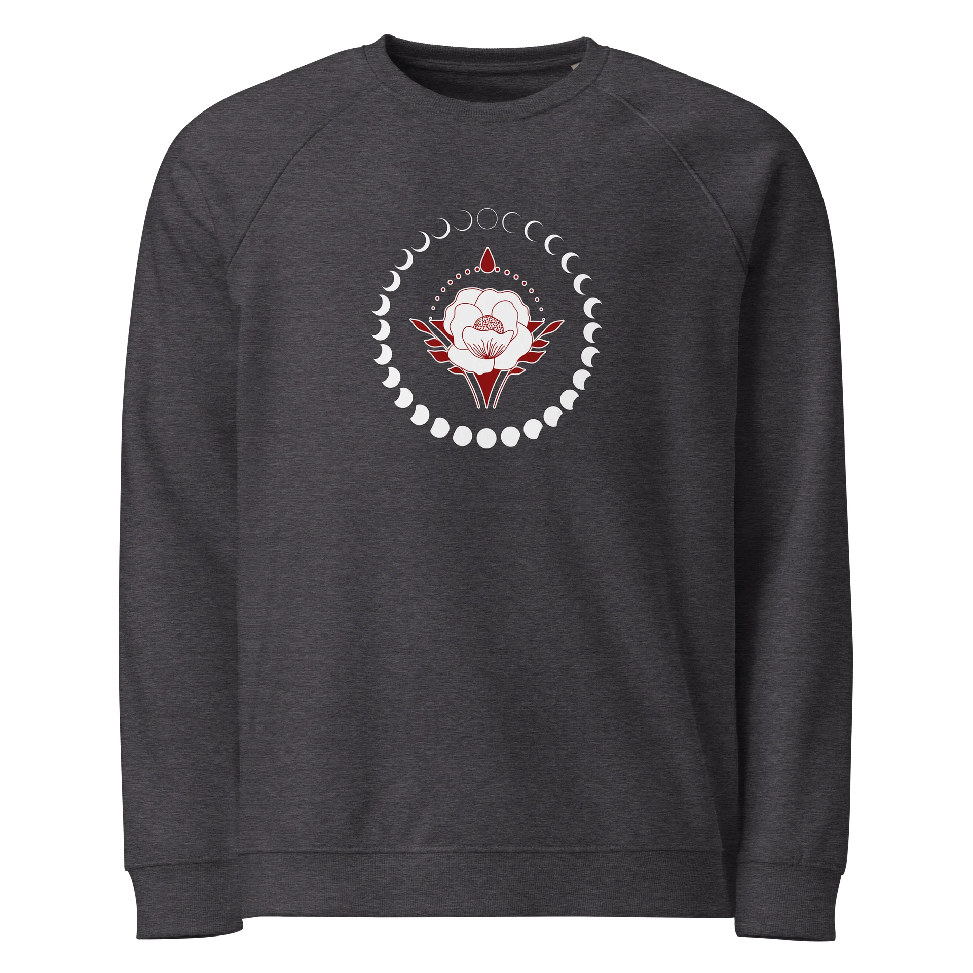 Organic Cotton Sweatshirt Mystic Moon Blooming Rose product image (9)
