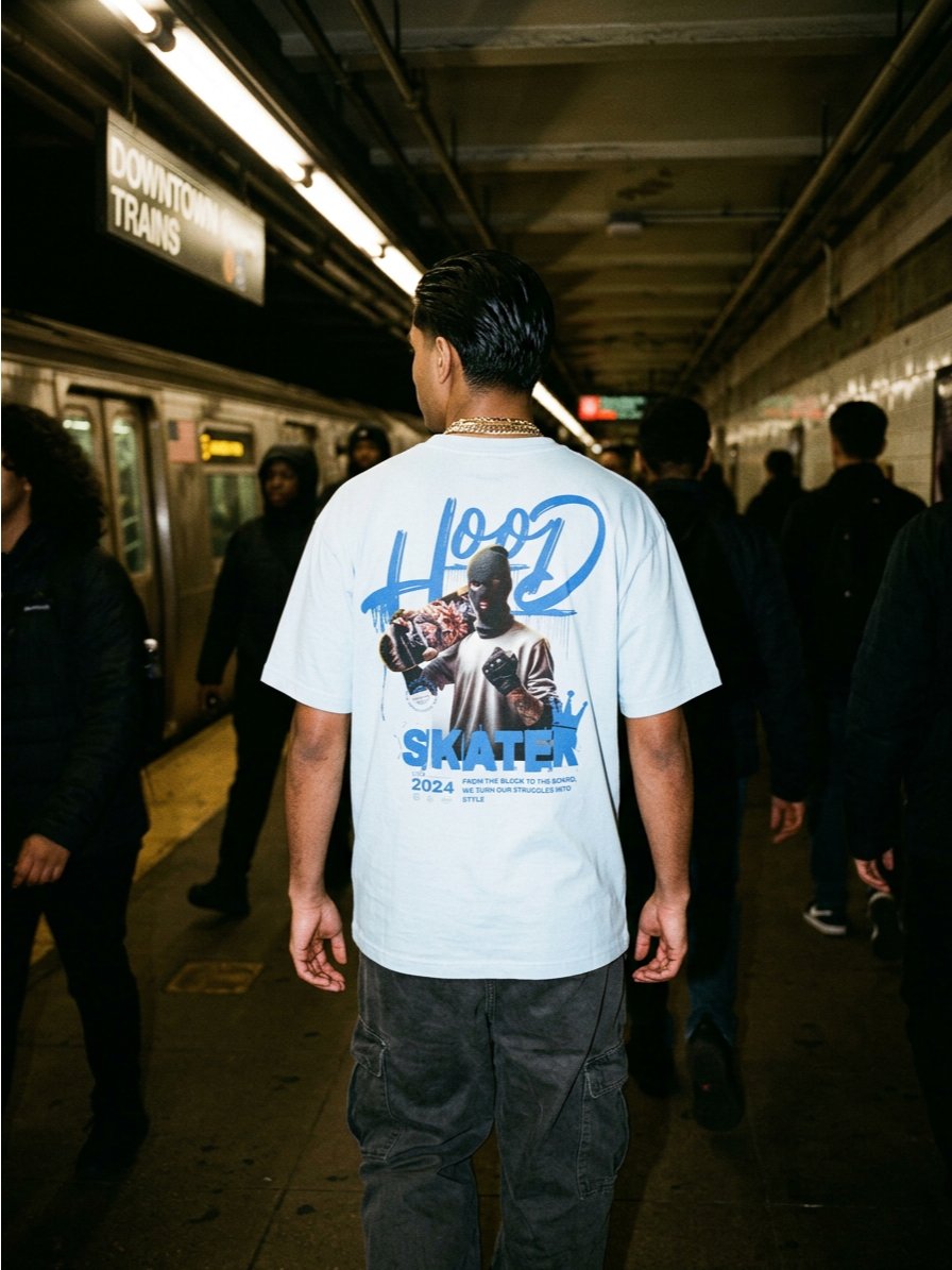 Hood Skater T-Shirt | VOID Club x Comfort Colors Heavyweight Garment-Dyed Tee product image (2)