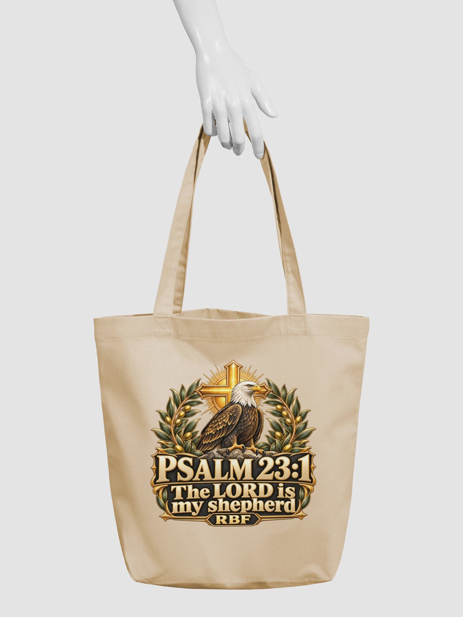 Shepherd's Promise Organic Tote — Psalm 23:1 product image (5)