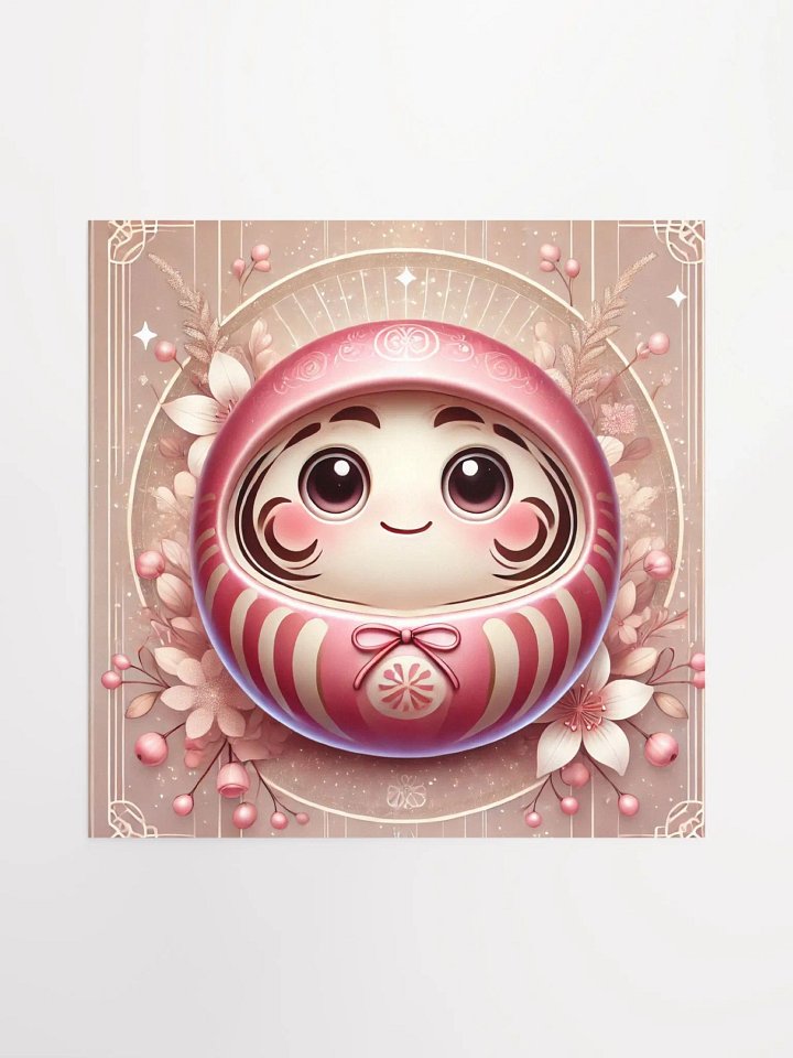 Pink Daruma: Inspiring Good Luck & Motivation - Poster product image (3)