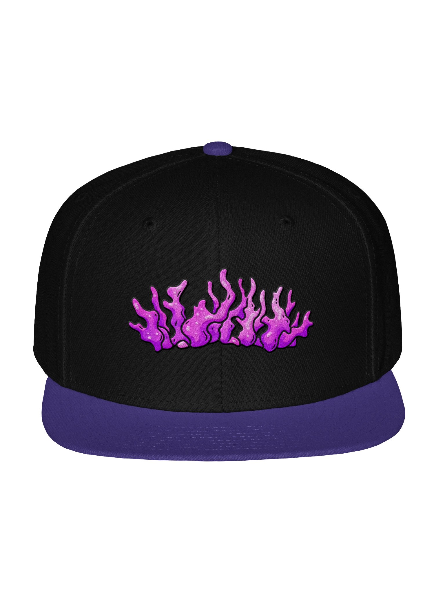 Coral Cabal Wool Snapback - Clean product image (1)