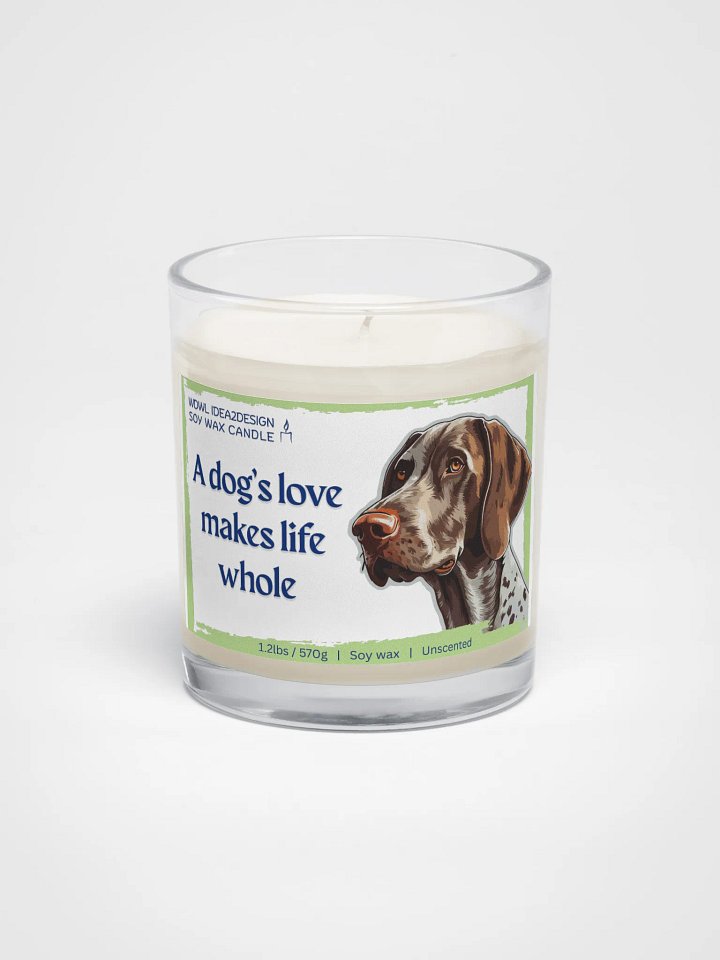 German Shorthaired Pointer Dog Lover Best Gift, Large Capacity, Great Value & Eco-Friendly Candle – 1.2 lbs of Pure Serenity product image (1)