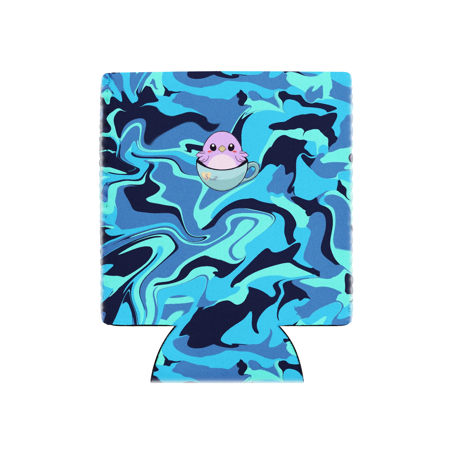 Camo Blue Waves | Coozie Can Cooler product image (1)