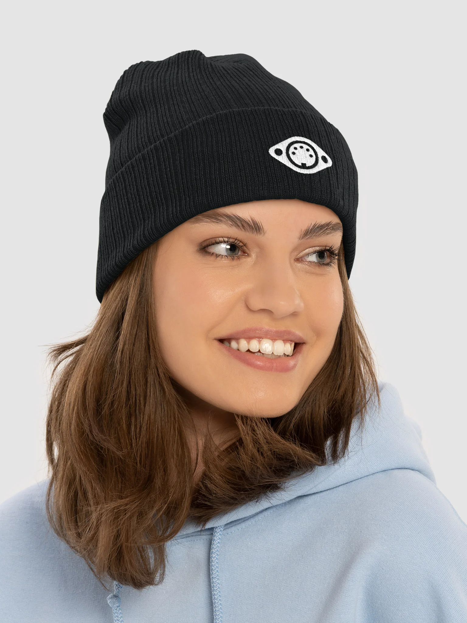 White Logo Knitted Beanie product image (14)