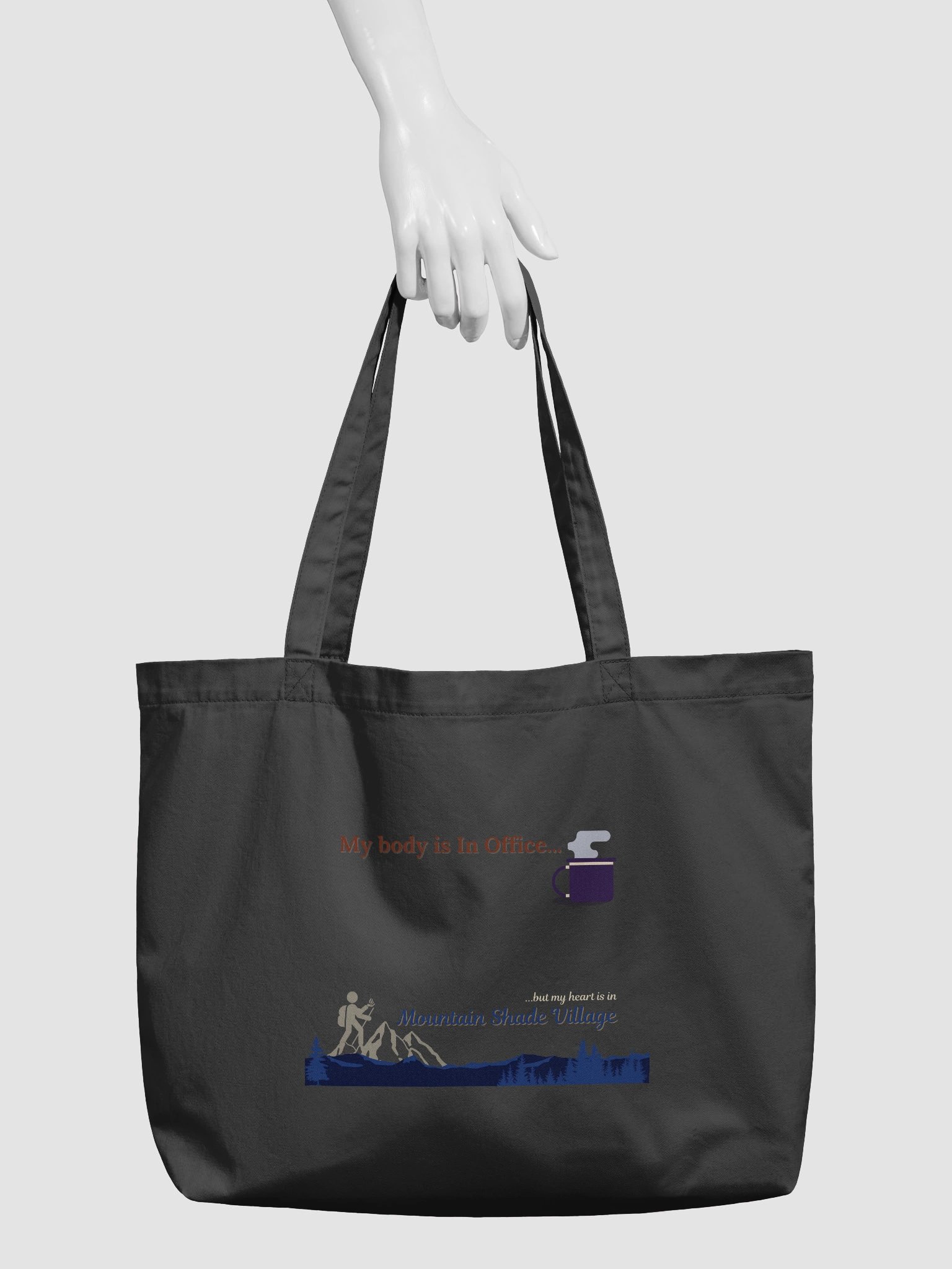 My Body is In Office Tote Bag (wide) product image (3)