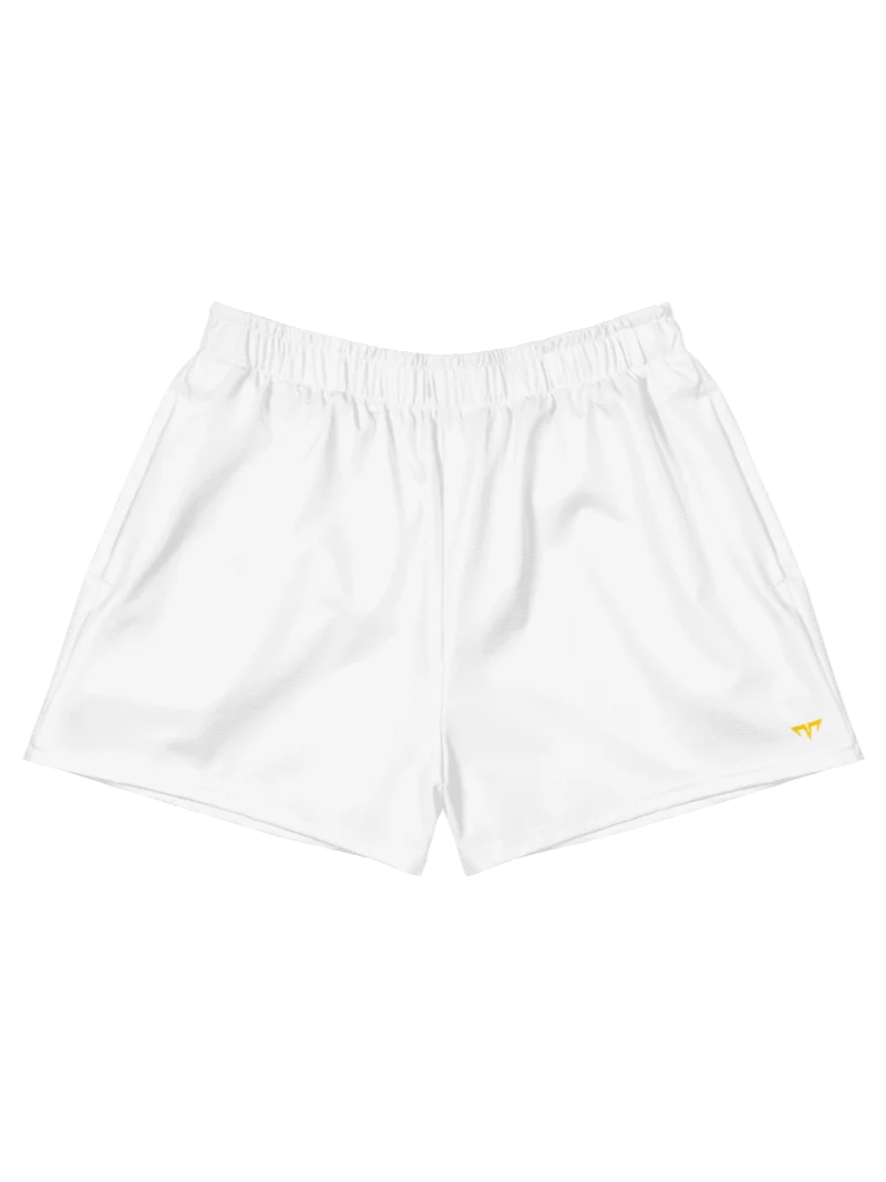 Unisex Activewear - Pekpek Short Shorts White - Printed Gold Logo product image (1)