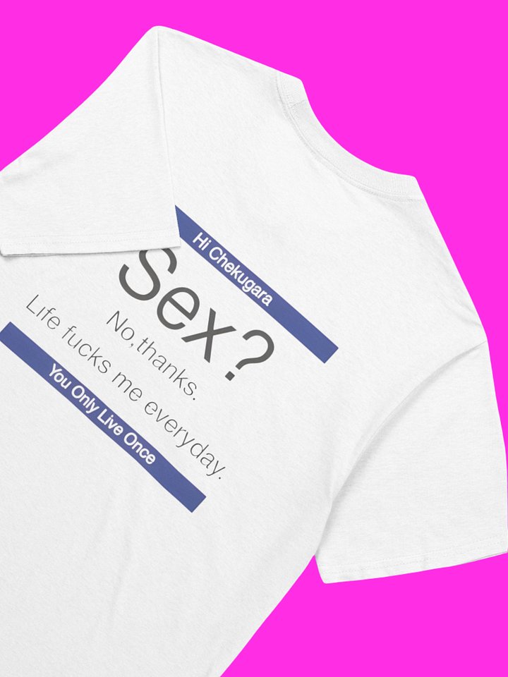 Sex No Thanks Life Fucks Me Everyday Shirt product image (100)