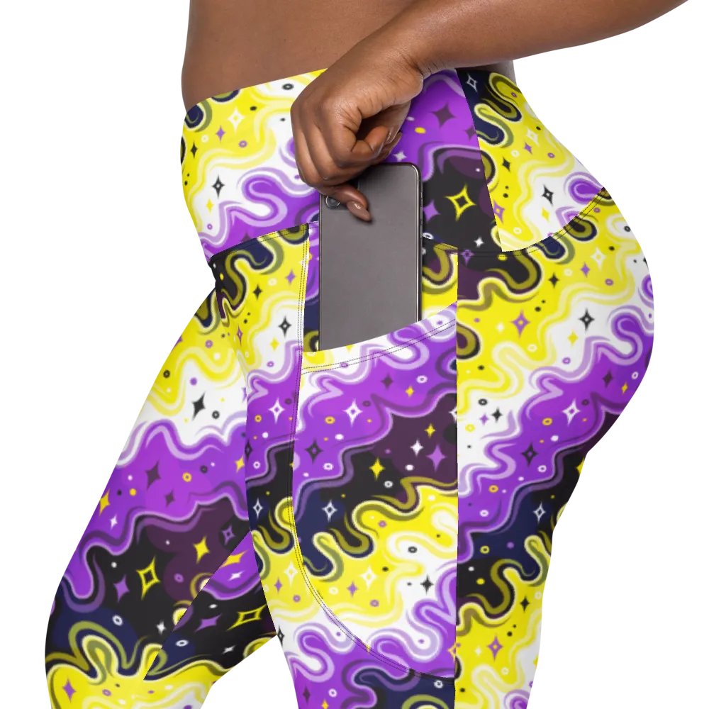 Non-Binary Pattern Pocket Leggings product image (6)